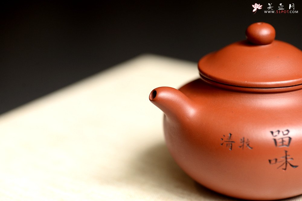 紫砂壶图片：实用有趣 原矿赵庄朱泥之小莲子 - 宜兴紫砂壶网