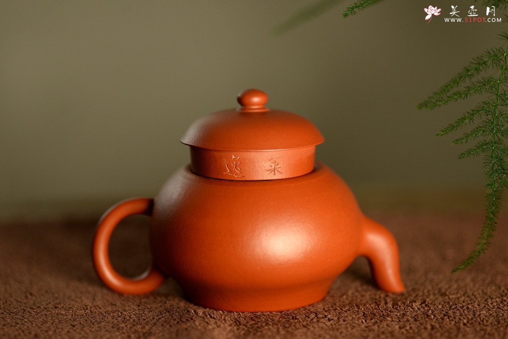 紫砂壶图片：只为茶人 传统器形 古雅大方 优质朱泥 全手君德 - 宜兴紫砂壶网