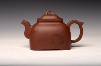 紫砂壶图片：雍容有力 单片拍打 全手工方舟  - 宜兴紫砂壶网