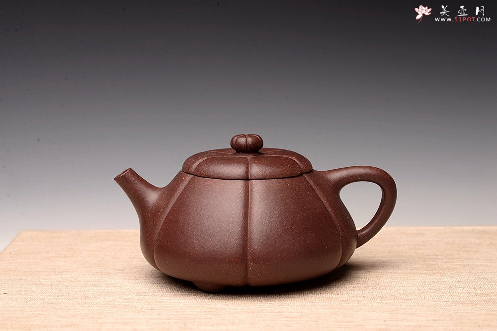 紫砂壶图片：周斌丙申夏全手筋囊器 新梅花石瓢 颇有新意  - 宜兴紫砂壶网