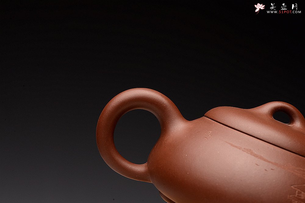 紫砂壶图片：朱牧清新作  张弛有度 工整温润 汉棠石瓢 - 宜兴紫砂壶网
