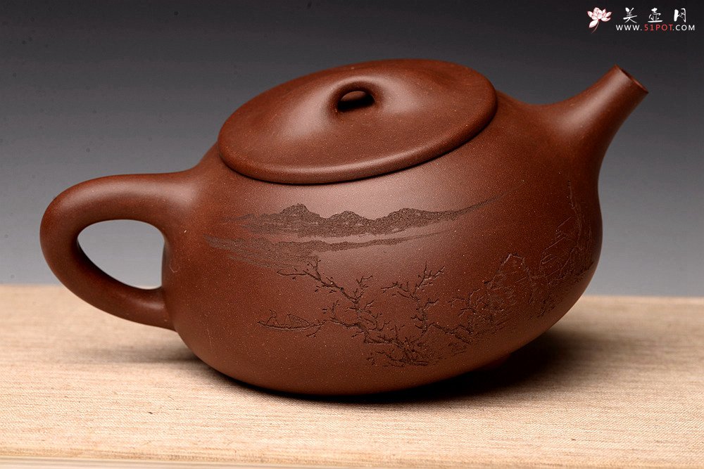 紫砂壶图片：朱牧清新作 豪放大气 不拘小节  大石瓢 - 宜兴紫砂壶网
