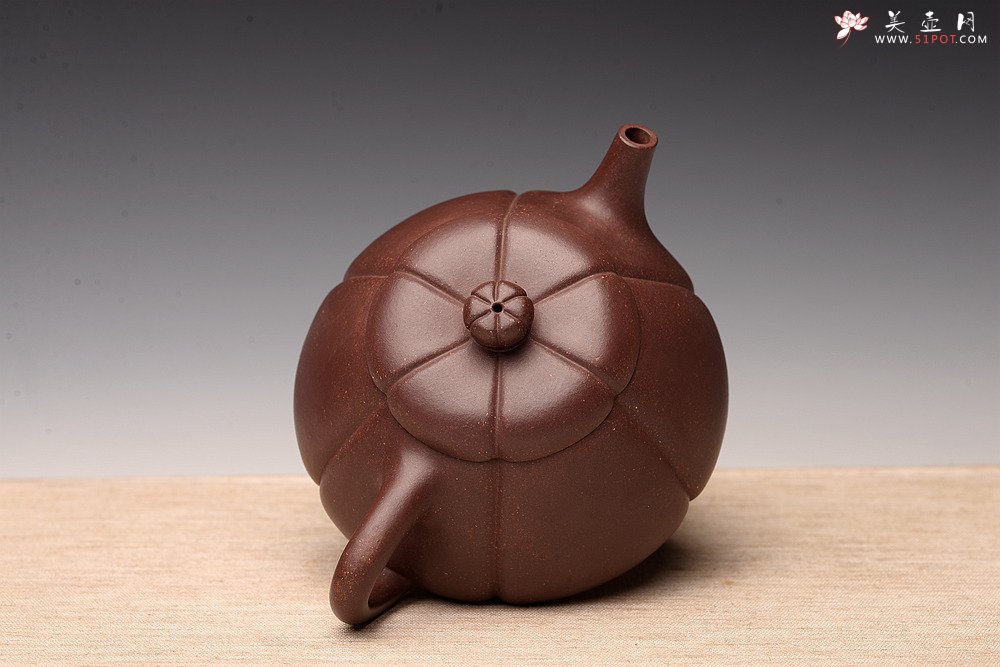 紫砂壶图片：周斌丙申夏全手筋囊器 新梅花石瓢 颇有新意  - 宜兴紫砂壶网