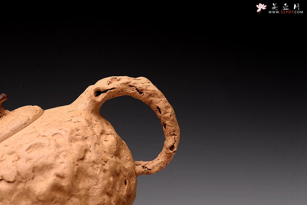 紫砂壶图片：肌理自然生动 全手薄胎灵芝龚春 古朴之味~~~沧桑质感 - 宜兴紫砂壶网