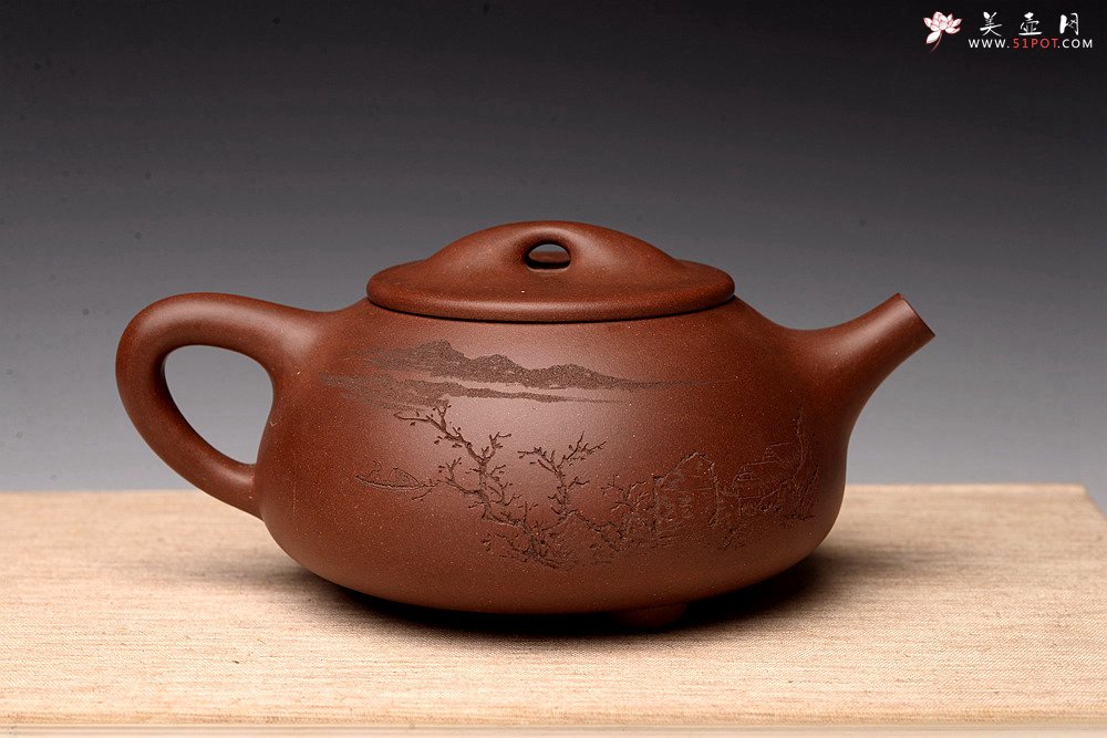 紫砂壶图片：朱牧清新作 豪放大气 不拘小节  大石瓢 - 宜兴紫砂壶网