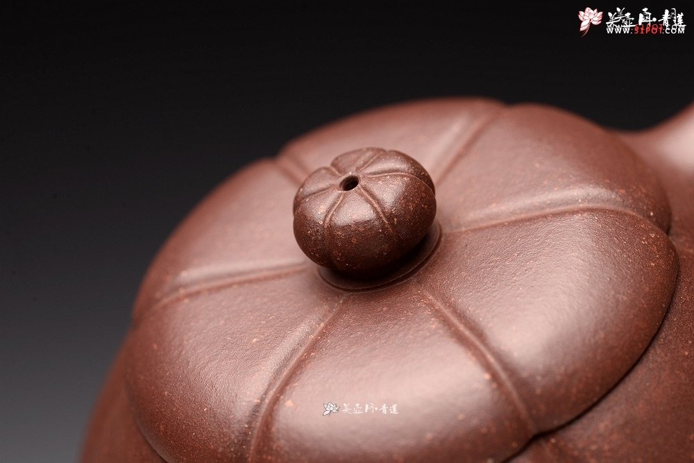 紫砂壶图片：周斌丙申夏全手筋囊器 新梅花石瓢 颇有新意  - 宜兴紫砂壶网