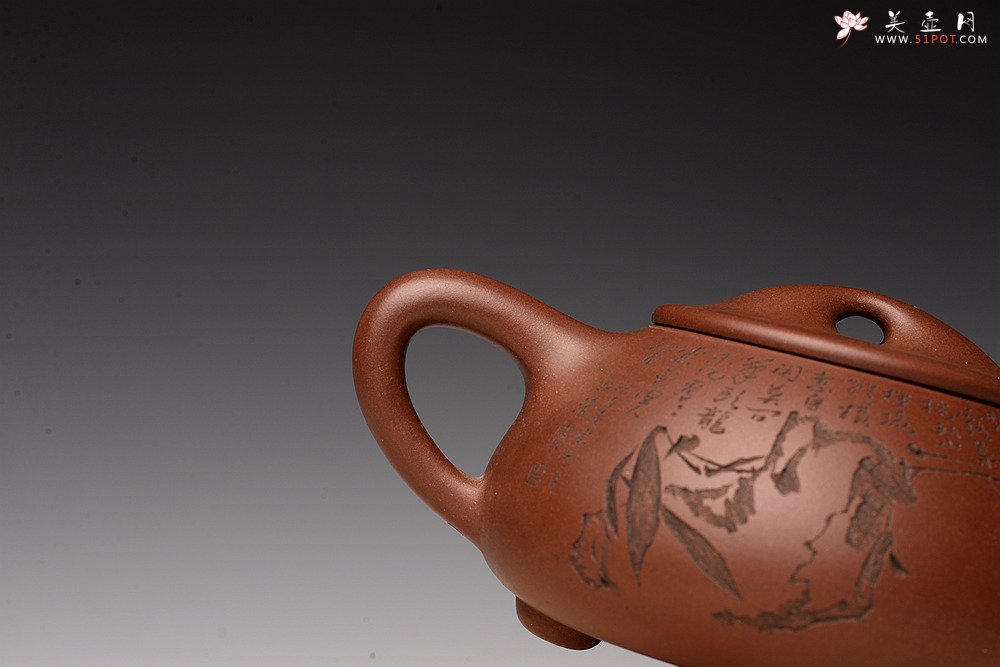 紫砂壶图片：朱牧清新作 豪放大气 不拘小节  大石瓢 - 宜兴紫砂壶网