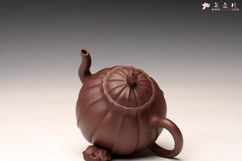 紫砂壶图片：周斌丙申秋全手演绎筋囊器 银台醉客 颇具难度 线条流畅 - 宜兴紫砂壶网