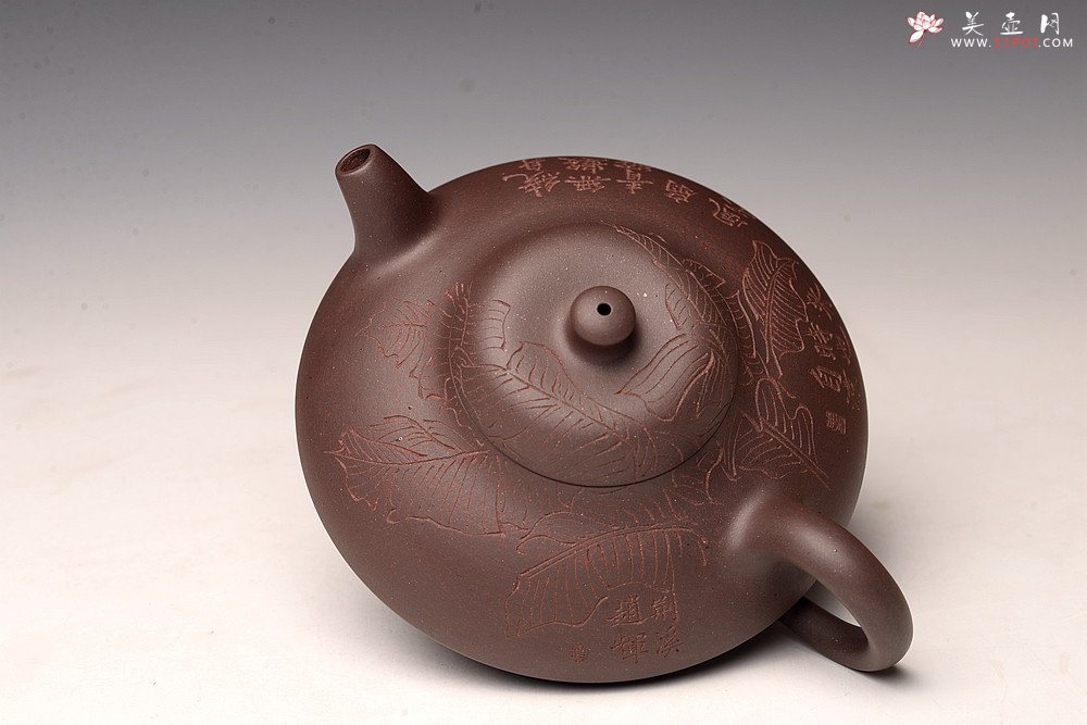 紫砂壶图片：邵春良丙申年 经典作品 曼生合欢 甚得古意 高温四号井紫泥  - 宜兴紫砂壶网