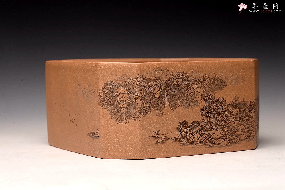 紫砂壶图片：李彦雄最新力作 通景山水 ~水洗 精品代表作 - 宜兴紫砂壶网