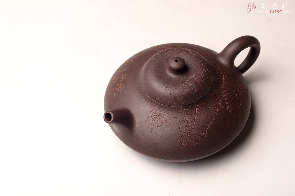 紫砂壶图片：邵春良丙申年 经典作品 曼生合欢 甚得古意 高温四号井紫泥  - 宜兴紫砂壶网