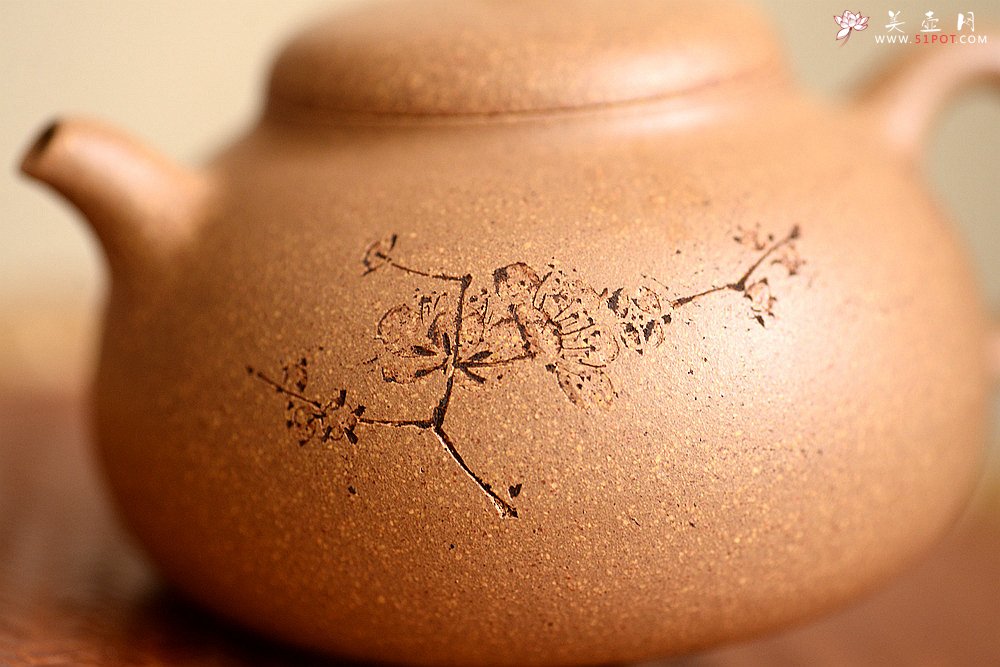 紫砂壶图片：国助工唐文作品 五彩段泥瓜 敦厚可人 陆轶舟精心装饰 - 宜兴紫砂壶网