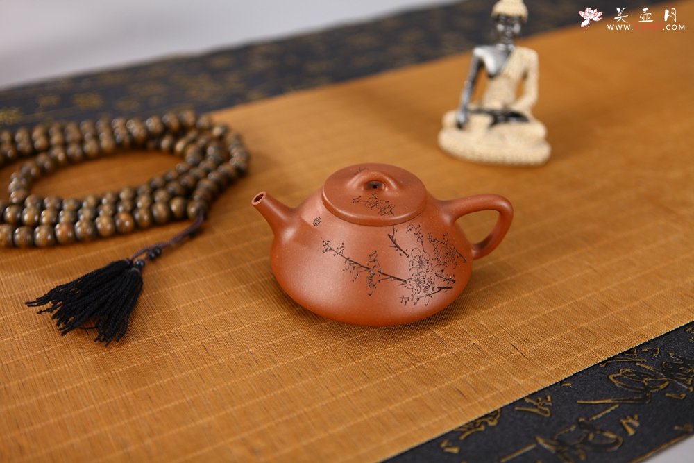 紫砂壶图片：全手优美俊秀小石瓢 - 宜兴紫砂壶网