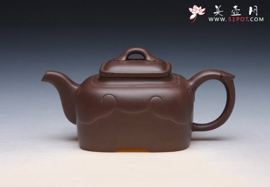 紫砂壶图片：四方如意 - 宜兴紫砂壶网