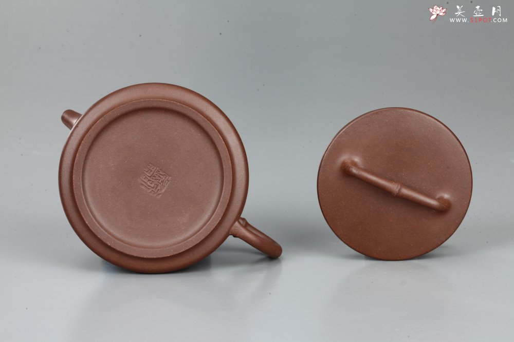 紫砂壶图片：美壶特惠 平盖竹石瓢 - 宜兴紫砂壶网