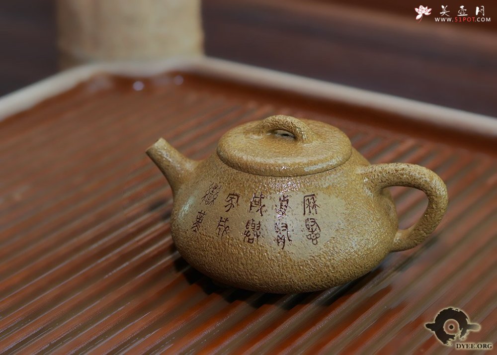 紫砂壶图片：石鼓石瓢 - 宜兴紫砂壶网