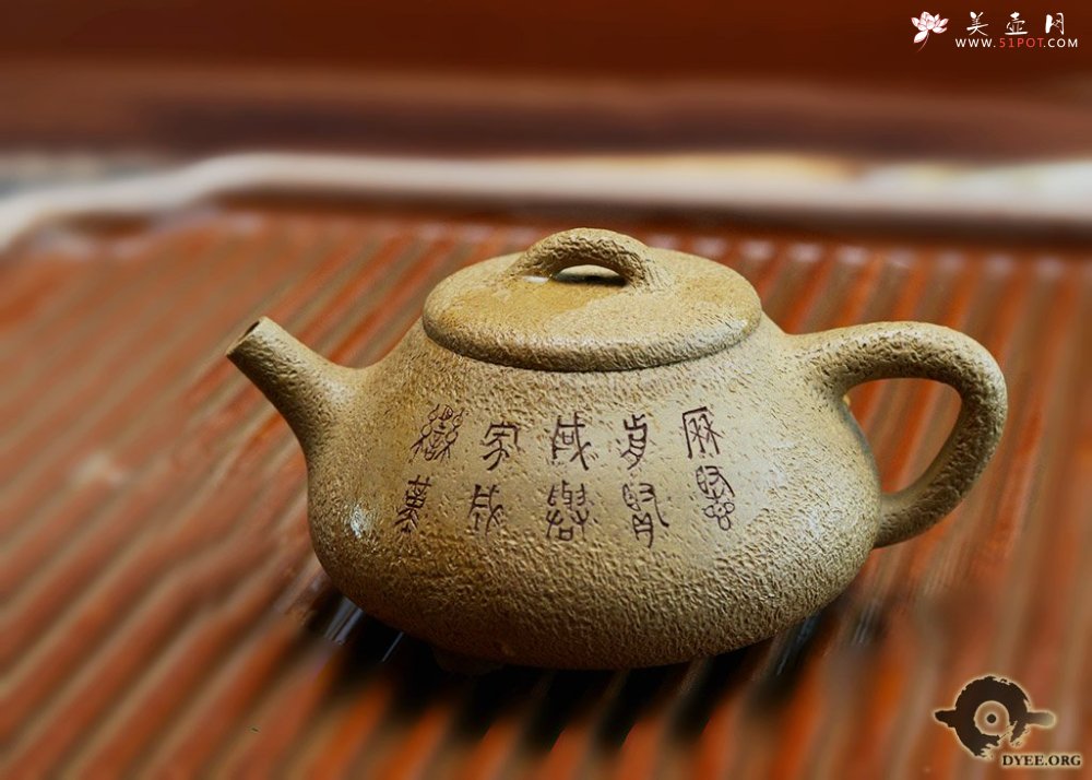紫砂壶图片：石鼓石瓢 - 宜兴紫砂壶网
