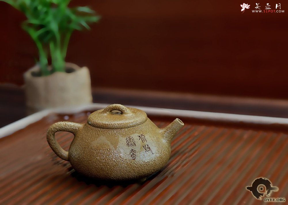 紫砂壶图片：石鼓石瓢 - 宜兴紫砂壶网