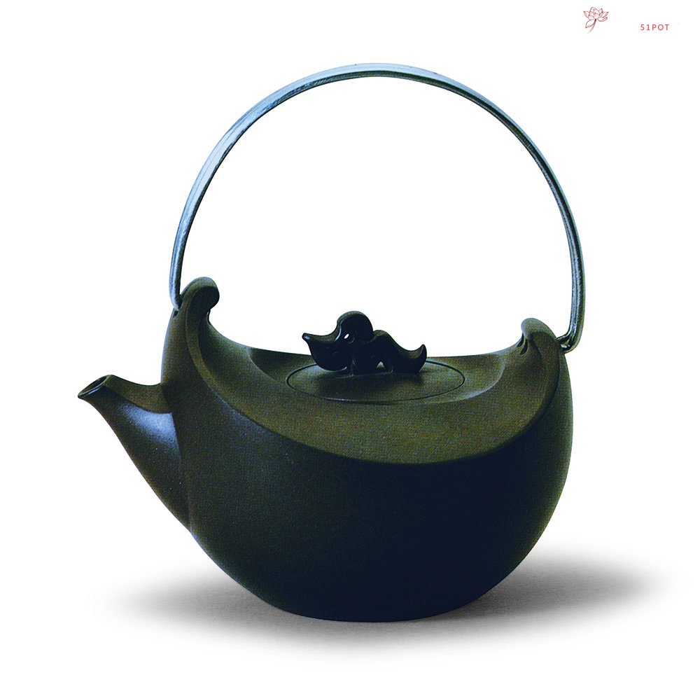 紫砂壶图片：追月提梁壶 - 宜兴紫砂壶网