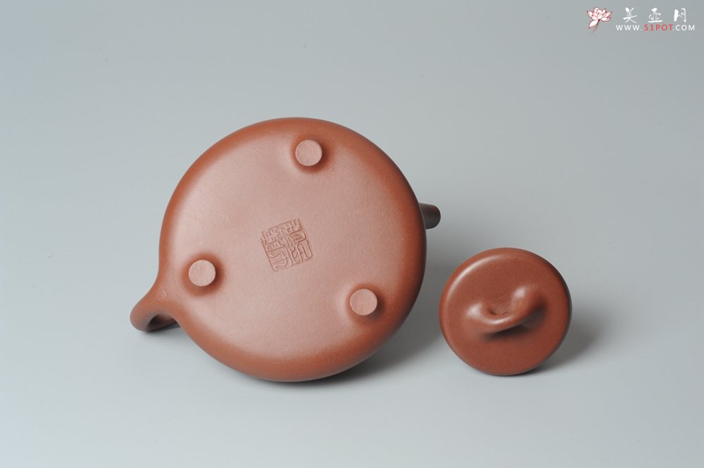 紫砂壶图片：袁冠定文气装饰 全手工子冶石瓢 - 宜兴紫砂壶网