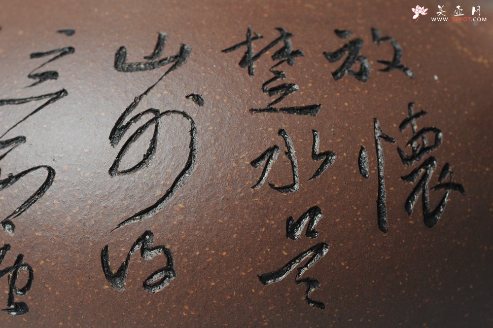 紫砂壶图片：文气装饰 饱满敦厚 扁腹 - 宜兴紫砂壶网