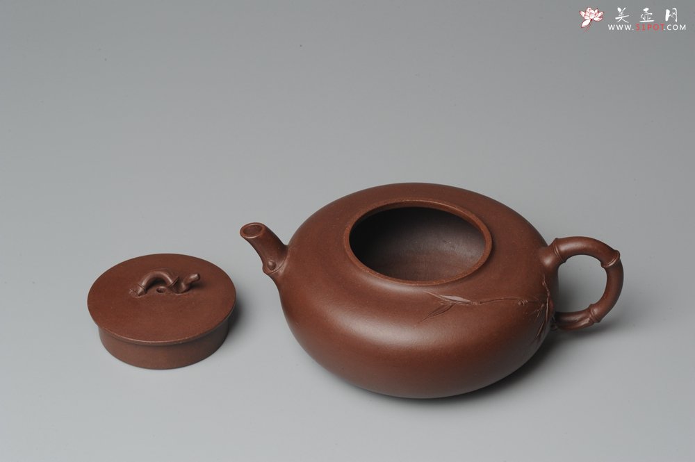 紫砂壶图片：原创全手工紫竹 收藏佳作 - 宜兴紫砂壶网