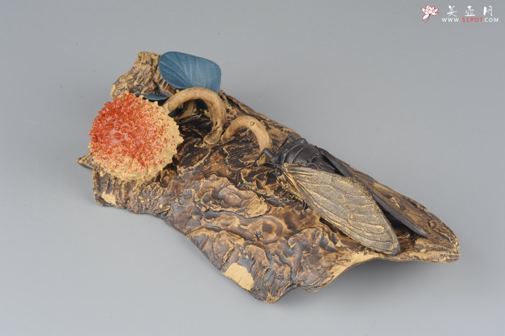 紫砂壶图片：美宠特惠 荔枝熟了，知了声声叫着夏天 - 宜兴紫砂壶网