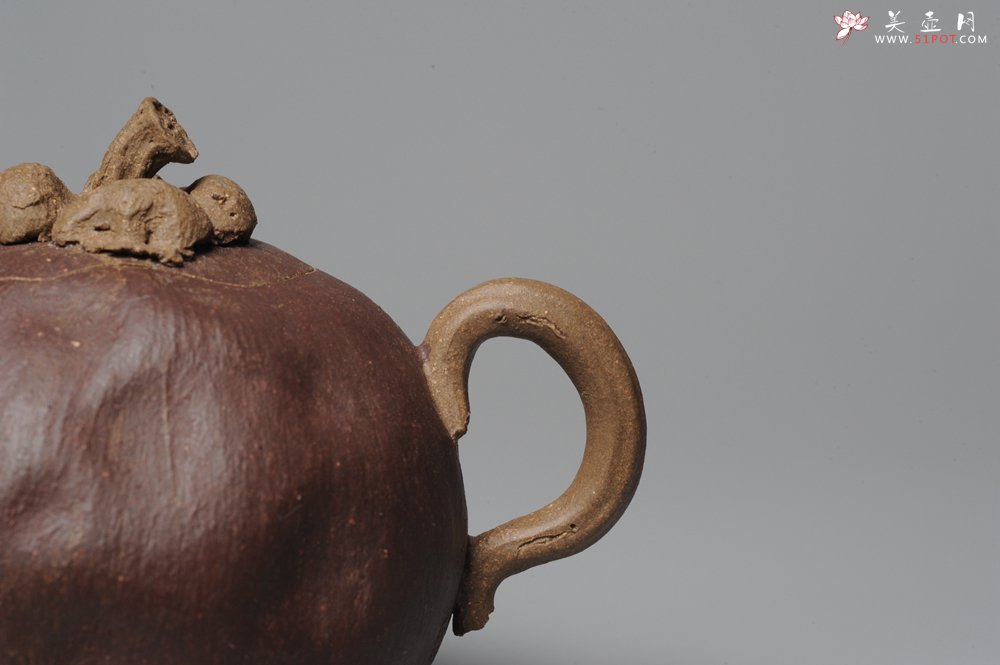 紫砂壶图片：全手工仿生花货 山竹 - 宜兴紫砂壶网