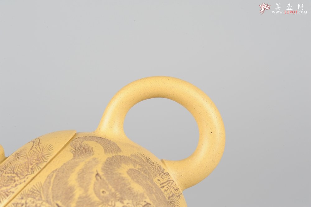 紫砂壶图片：国助唐文本绿西施  端庄 助工袁德波装饰  - 宜兴紫砂壶网