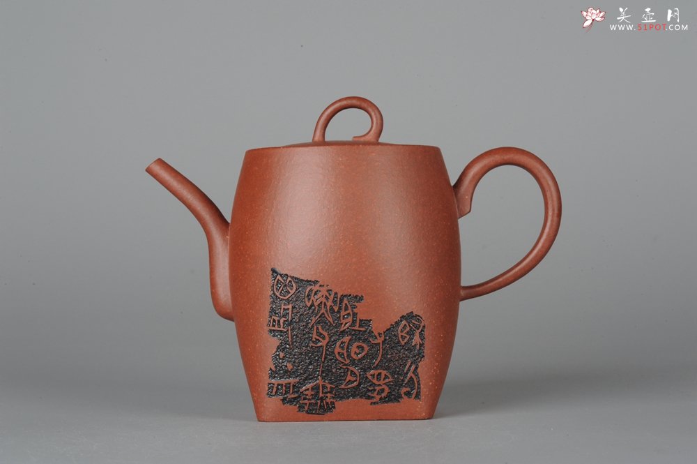 紫砂壶图片：何瑞精心装饰全手工舍得套组6件套 - 宜兴紫砂壶网