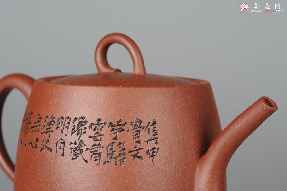 紫砂壶图片：何瑞精心装饰全手工舍得套组6件套 - 宜兴紫砂壶网