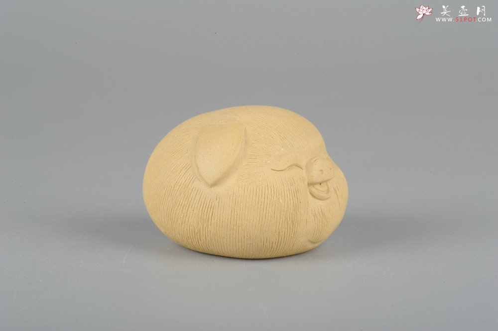 紫砂壶图片：美宠特惠拉毛小猪茶宠摆件 随机发一只 - 宜兴紫砂壶网