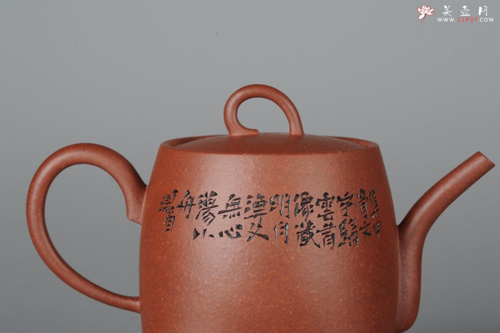 紫砂壶图片：何瑞精心装饰全手工舍得套组6件套 - 宜兴紫砂壶网