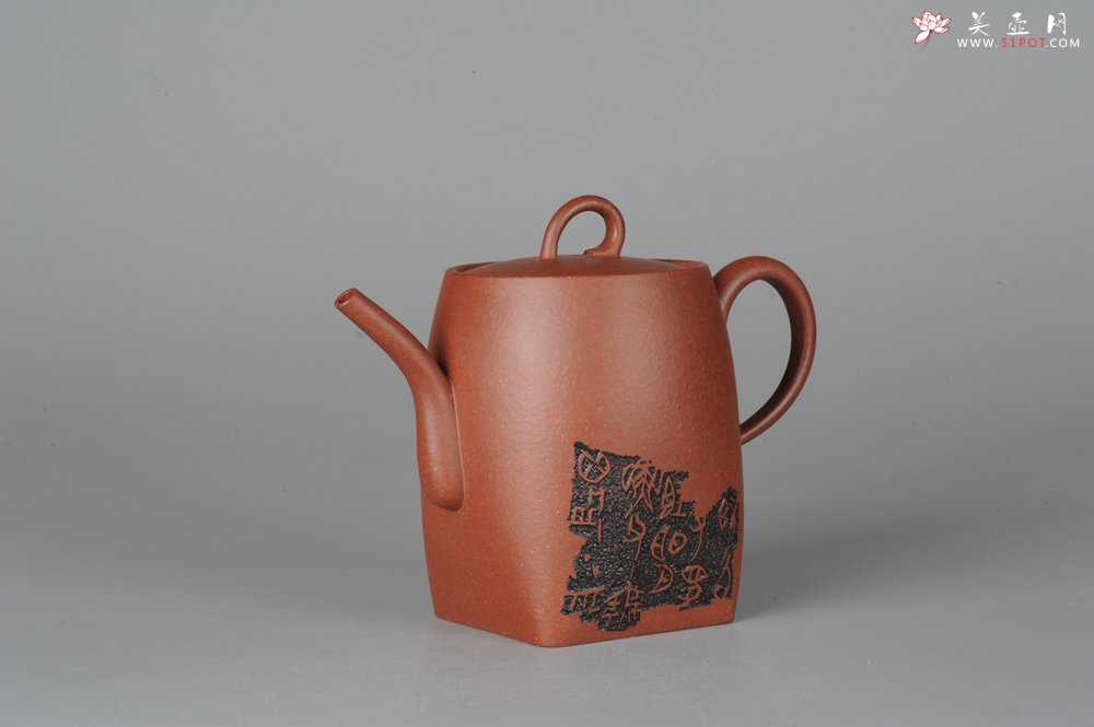 紫砂壶图片：何瑞精心装饰全手工舍得套组6件套 - 宜兴紫砂壶网