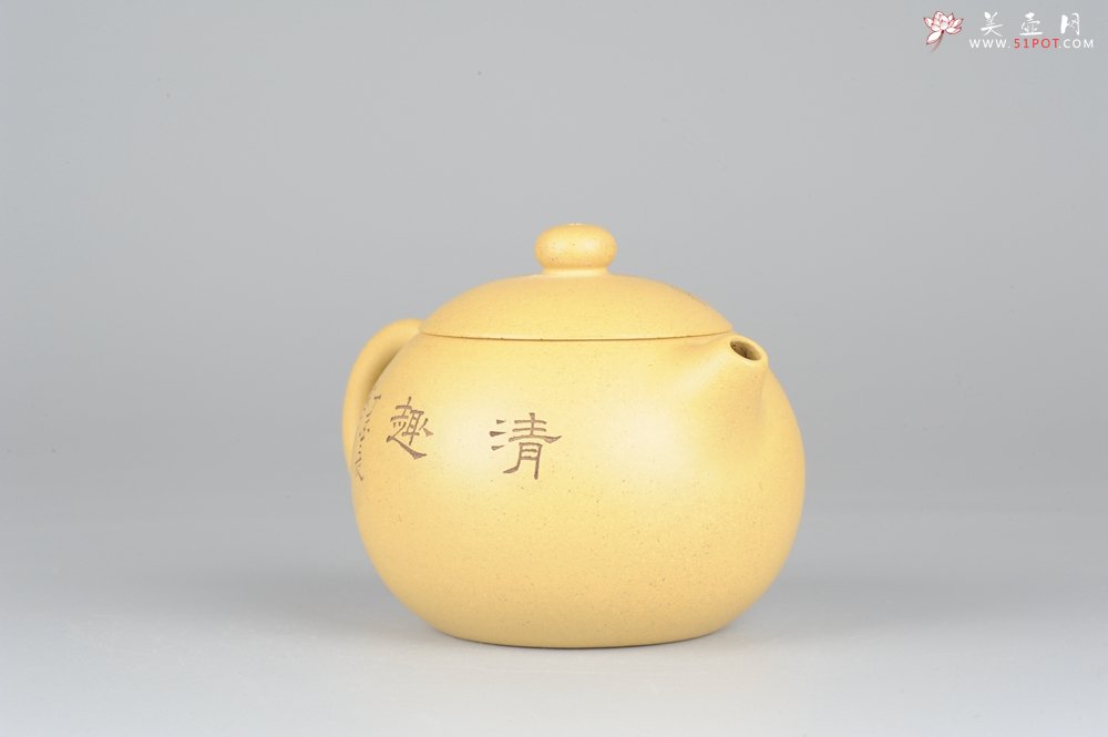 紫砂壶图片：国助唐文本绿西施  端庄 助工袁德波装饰  - 宜兴紫砂壶网