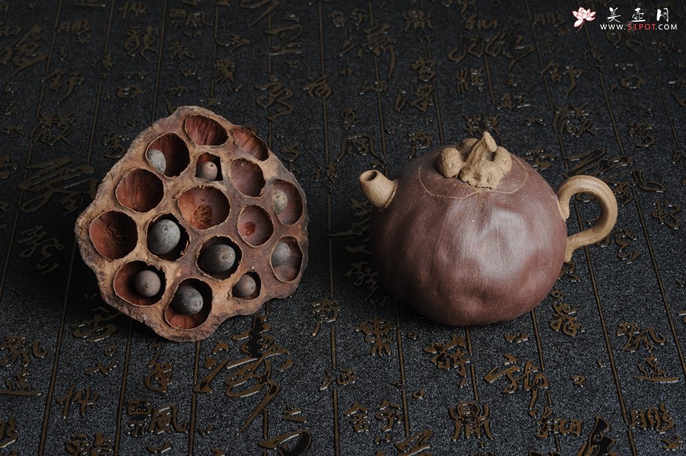 紫砂壶图片：全手工仿生花货 山竹 - 宜兴紫砂壶网