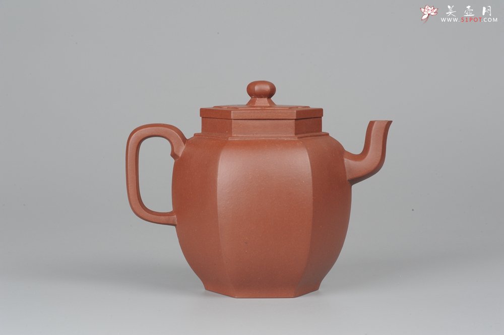 紫砂壶图片：美壶特惠 全手工六方宫灯壶 高挑大气 - 宜兴紫砂壶网