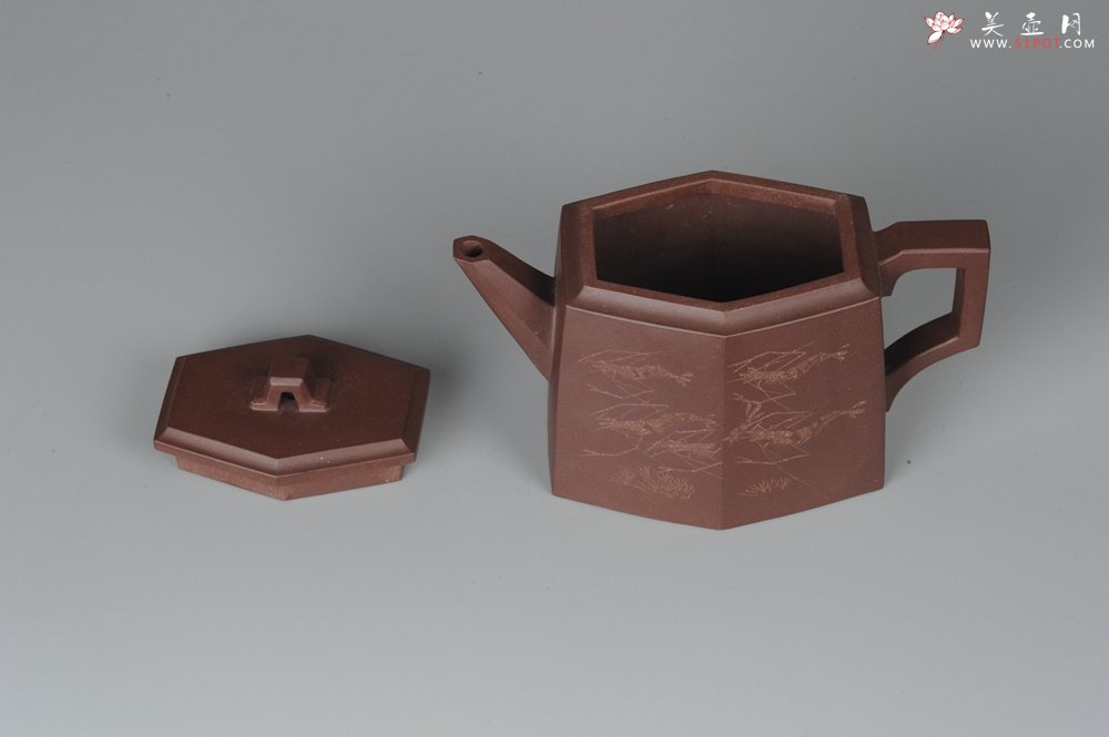 紫砂壶图片：美壶特惠 精品全手工高六方 - 宜兴紫砂壶网