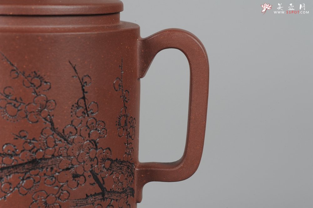 紫砂壶图片：助理美术师唐文全手作品 圆础 助理工艺美术师袁德波刻绘 - 宜兴紫砂壶网