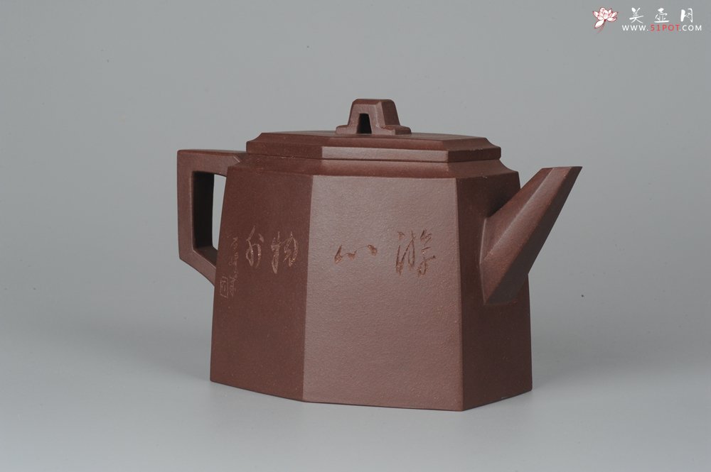 紫砂壶图片：美壶特惠 精品全手工高六方 - 宜兴紫砂壶网