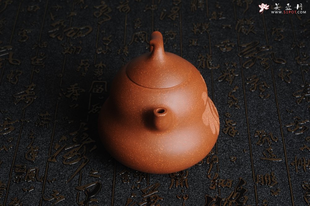 紫砂壶图片：美壶特惠 优质降坡泥葫芦福禄壶 - 宜兴紫砂壶网