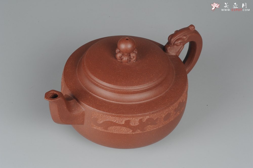 紫砂壶图片：美壶特惠 双龙戏珠 - 宜兴紫砂壶网