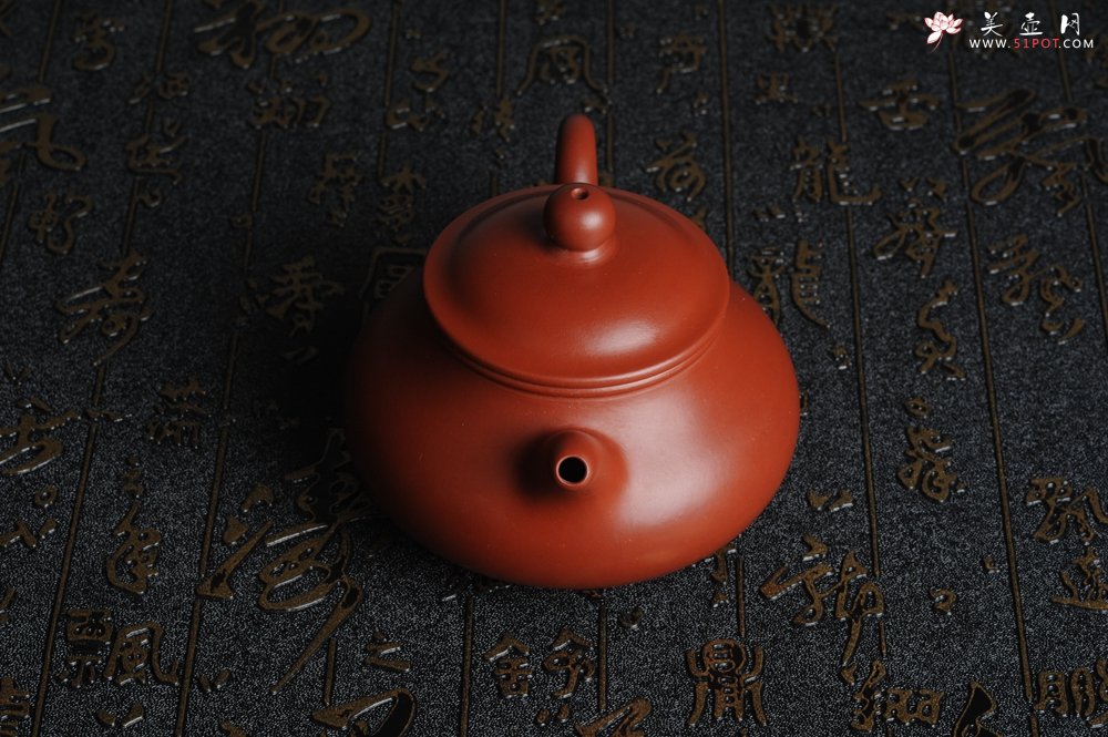 紫砂壶图片：美壶特惠 大红袍朱泥 非铁红色素泥 潘壶 - 宜兴紫砂壶网
