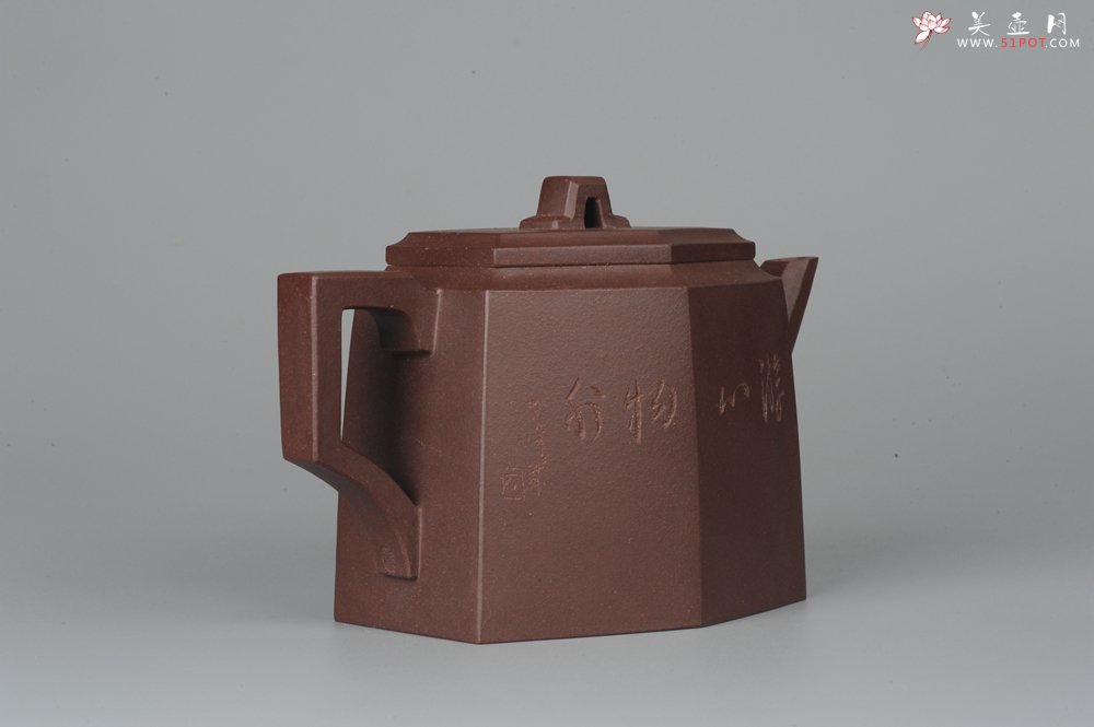 紫砂壶图片：美壶特惠 精品全手工高六方 - 宜兴紫砂壶网