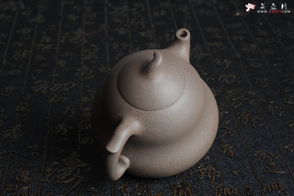 紫砂壶图片：美壶特惠 优质青灰段泥葫芦福禄壶 - 宜兴紫砂壶网