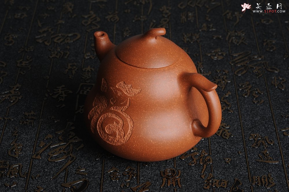 紫砂壶图片：美壶特惠 优质降坡泥葫芦福禄壶 - 宜兴紫砂壶网