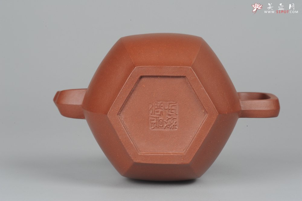 紫砂壶图片：美壶特惠 全手工六方宫灯壶 高挑大气 - 宜兴紫砂壶网