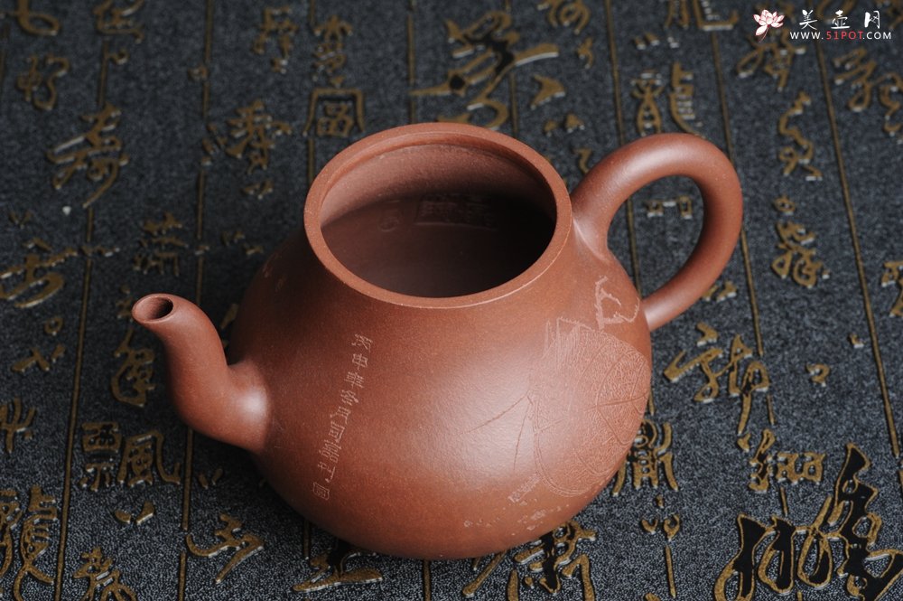 紫砂壶图片：优质紫泥 全手工 思亭 - 宜兴紫砂壶网