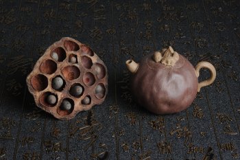 紫砂壶图片：全手工仿生花货 山竹 - 宜兴紫砂壶网