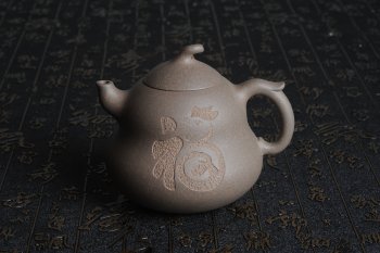 紫砂壶图片：美壶特惠 优质青灰段泥葫芦福禄壶 - 宜兴紫砂壶网